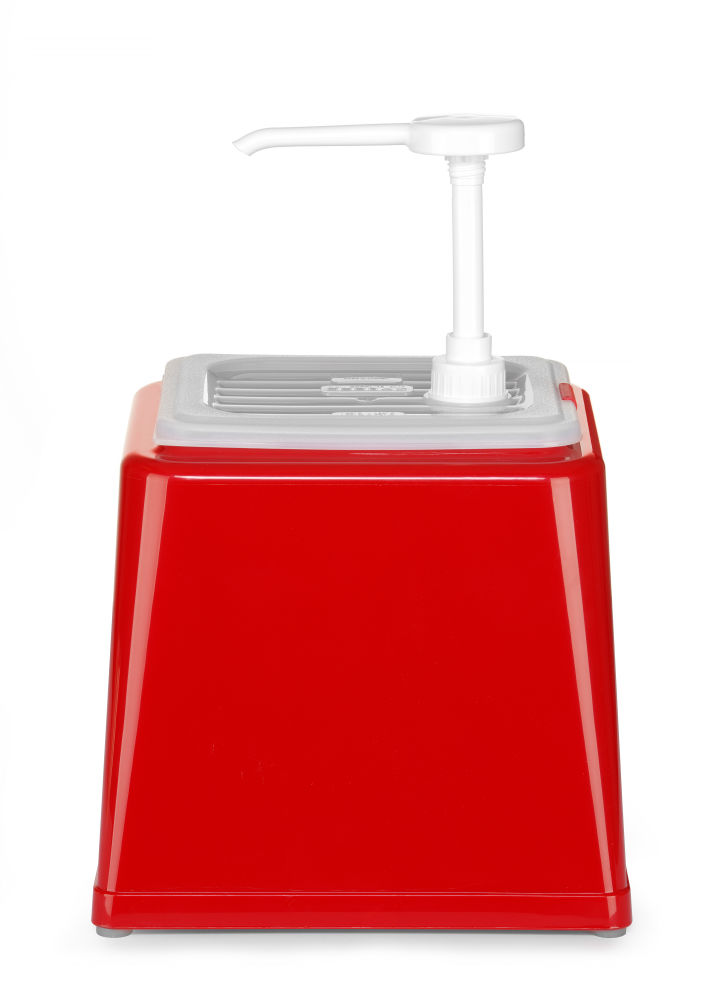 Distributeur de sauce avec pompe 2,5L - Rouge