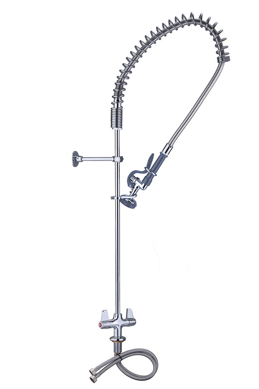 Voorspoeldouche met Hendel - Ééngats - 1200mm