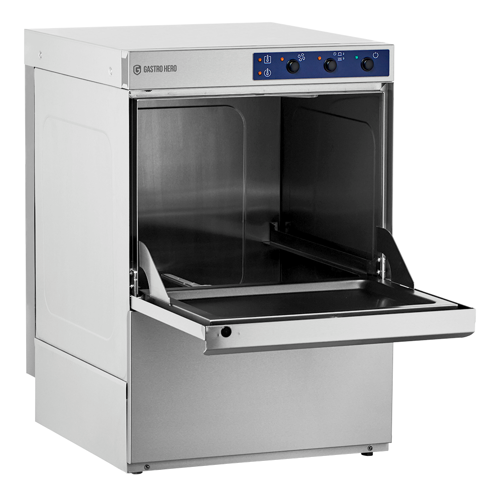 Lave-vaisselle ECO 50x50 cm, avec doseur de détergent et de liquide de rinçage, avec pompe de vidange, fabriqué en Europe, 230/400 V