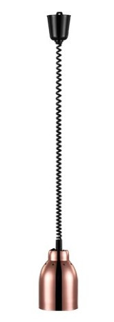 Lampe Chauffante Cuivre | Cable 180cm | Ø160x180mm | avec Interrupteur!