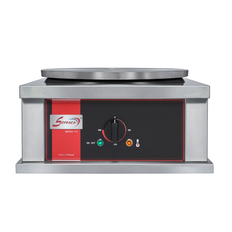 Crêpière électrique carrée professionnelle à usage intensif - Diamètre 40 cm - CR1CE40