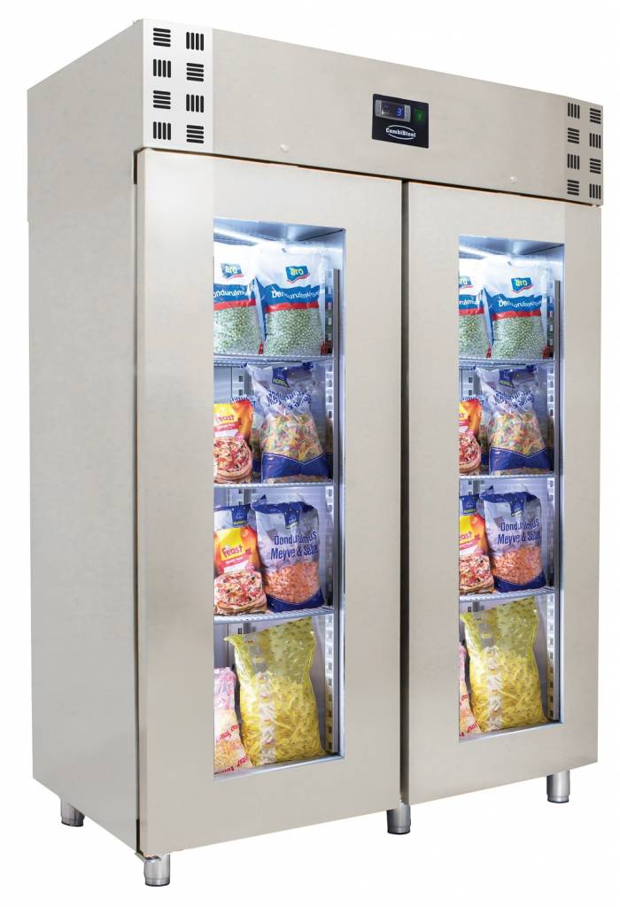 Tiefkühlschrank mit Glastüren | 1400 Liter |  Umluft | 1400x810(h)2050mm