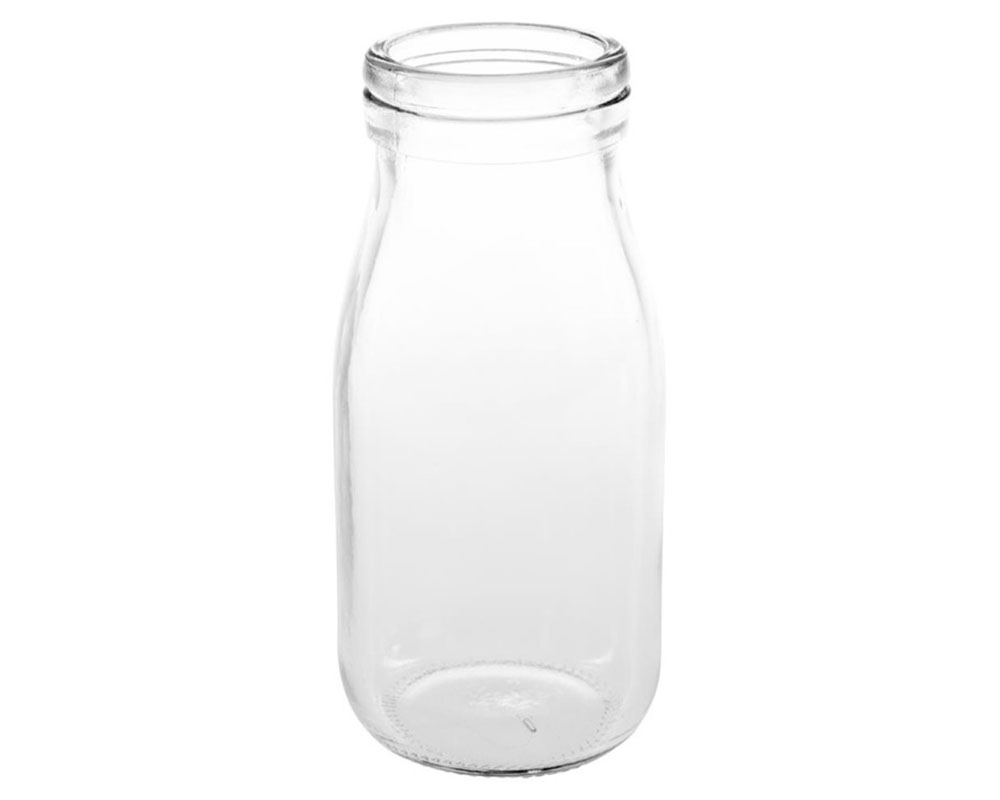 Bouteille de Lait en Verre - 200ml - 12 Pièces