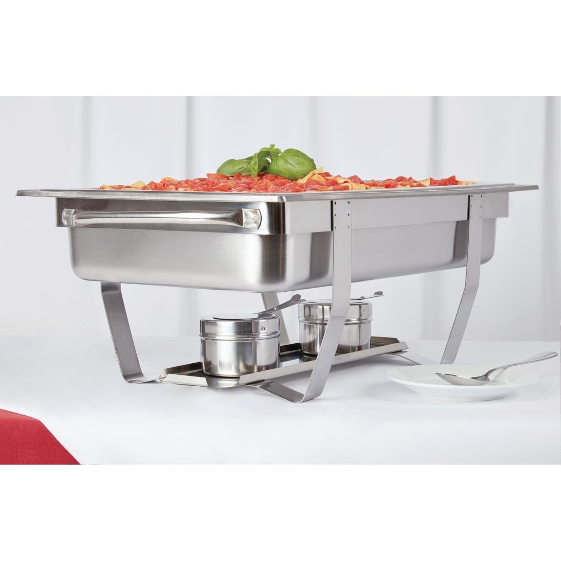 SPECIALE AANBIEDING Olympia Milan Chafing Dish x2 met Olympia vloeibare brandpasta x72