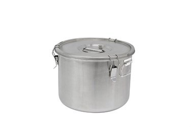 Thermosteel Suppenbehälter | 20 liter | Griffen Seitlich | Edelstahl AISI 304 Doppelwandig | Ø36cm x (h)28.5cm