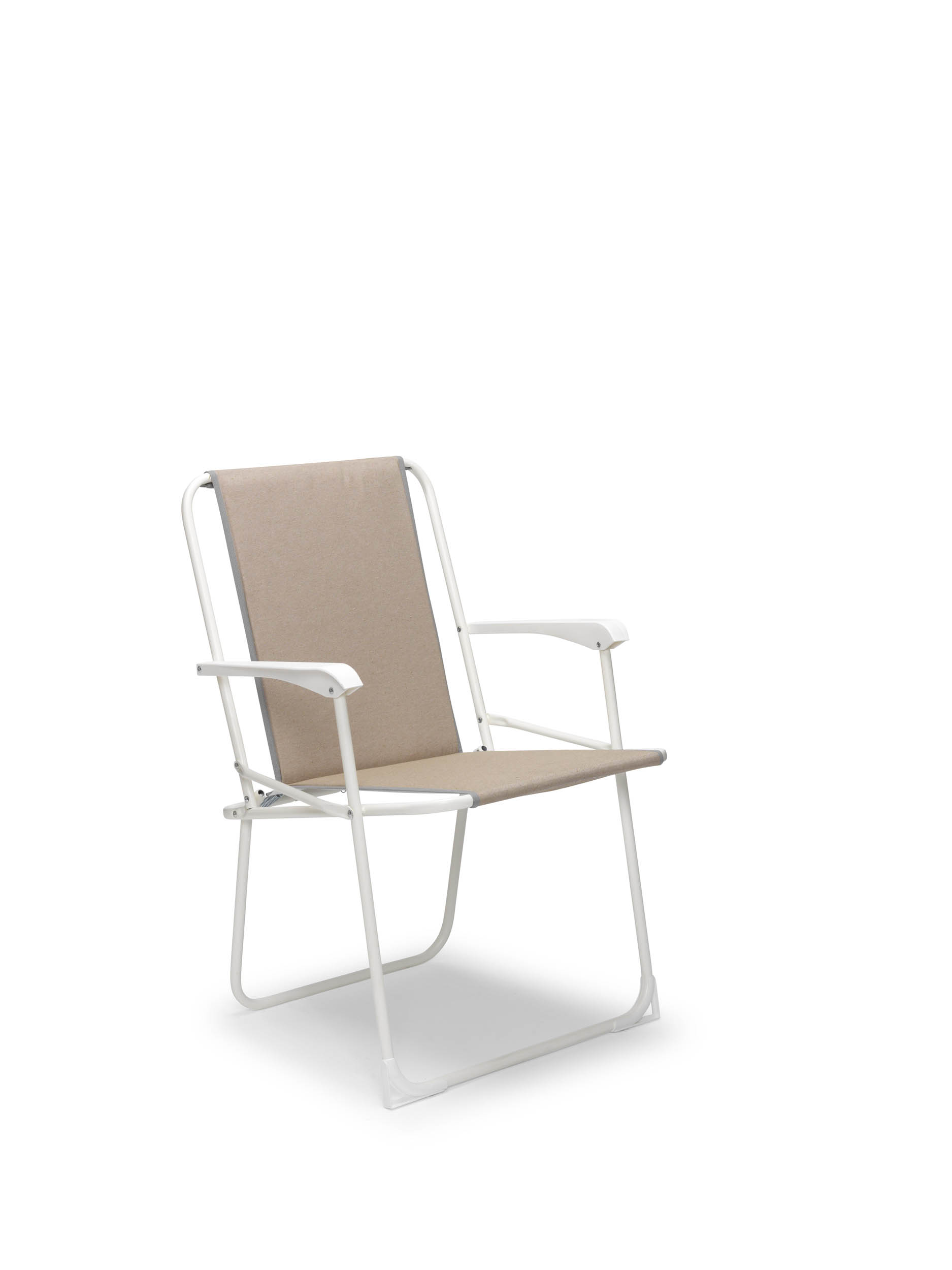 Chiemsee  Klapstoel camping Wit - Beige