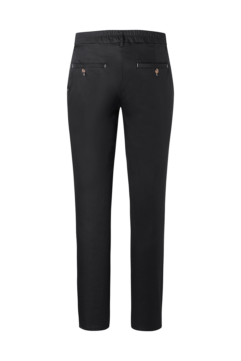 Chino Broek Voor Heren, Modern Stretch - Zwart - 46