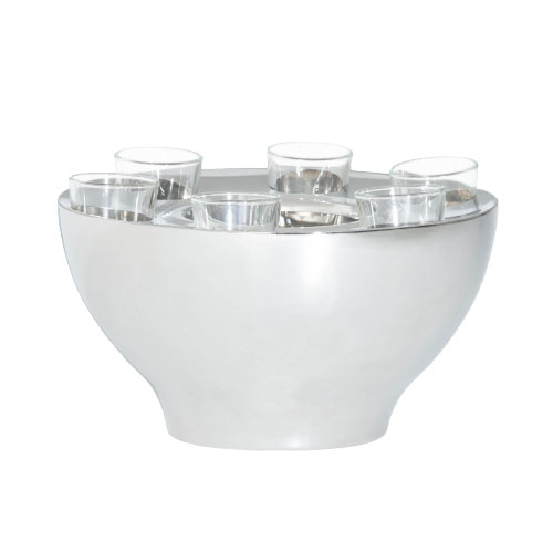 Wodka-Bowl Set Ø35x13cm - Edelstahl