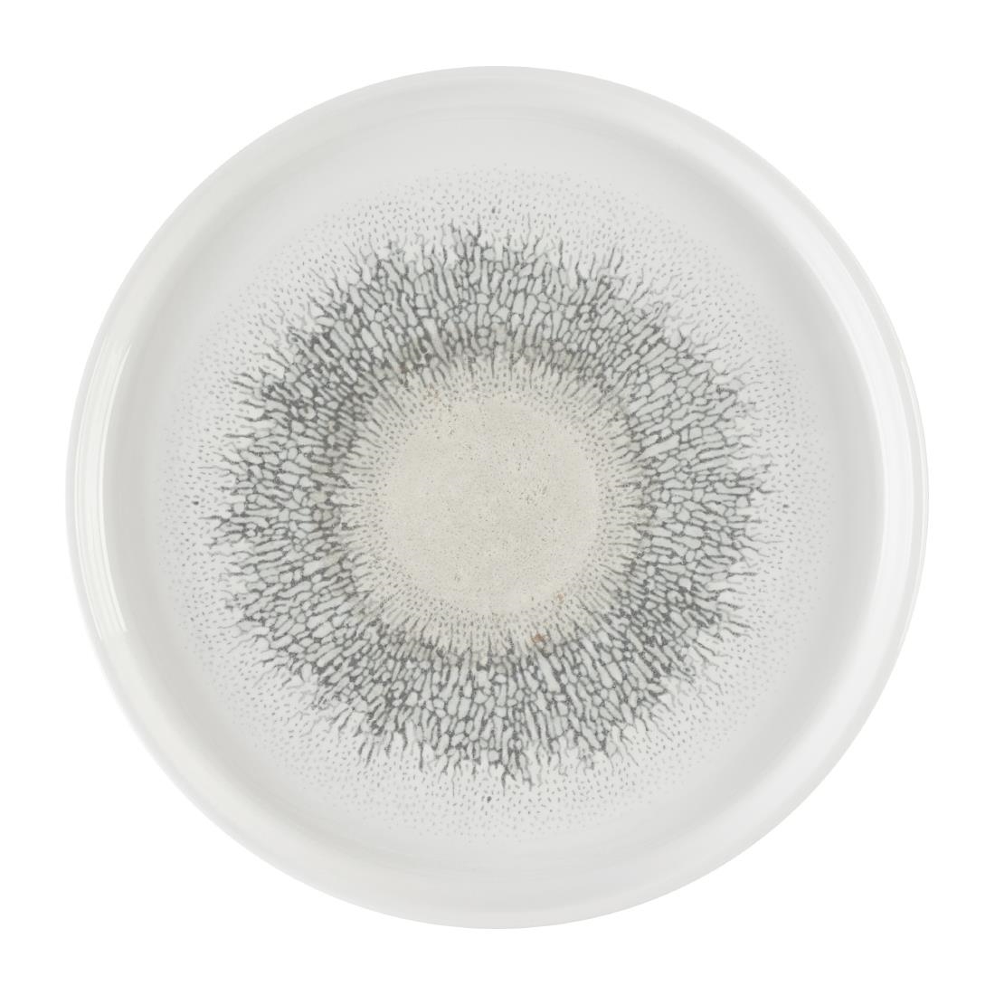 Churchill Studio Prints Fusion Grey bord met opstaande rand 21 cm pak van 6
