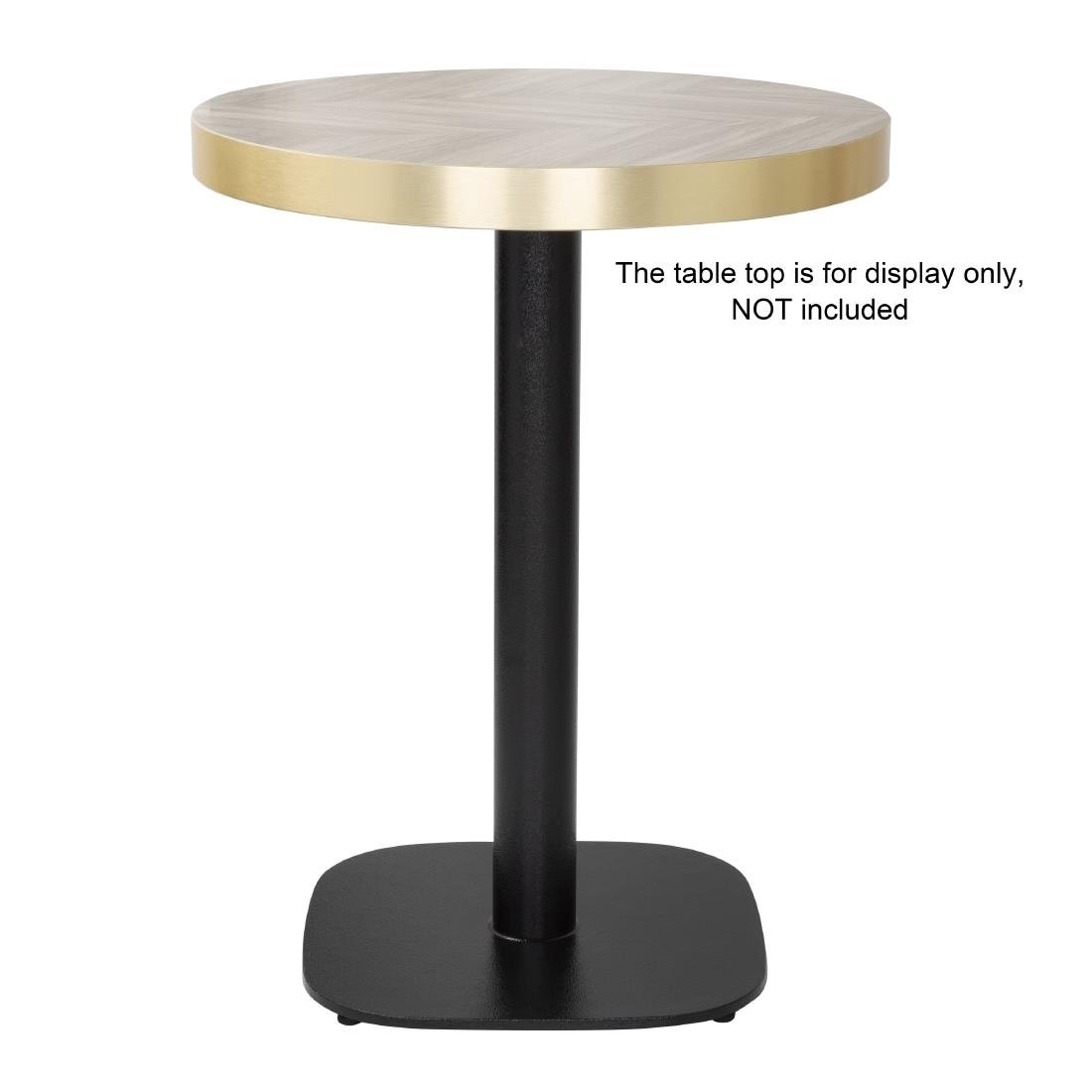 Pied de table en fonte Bolero noir 720x420mm