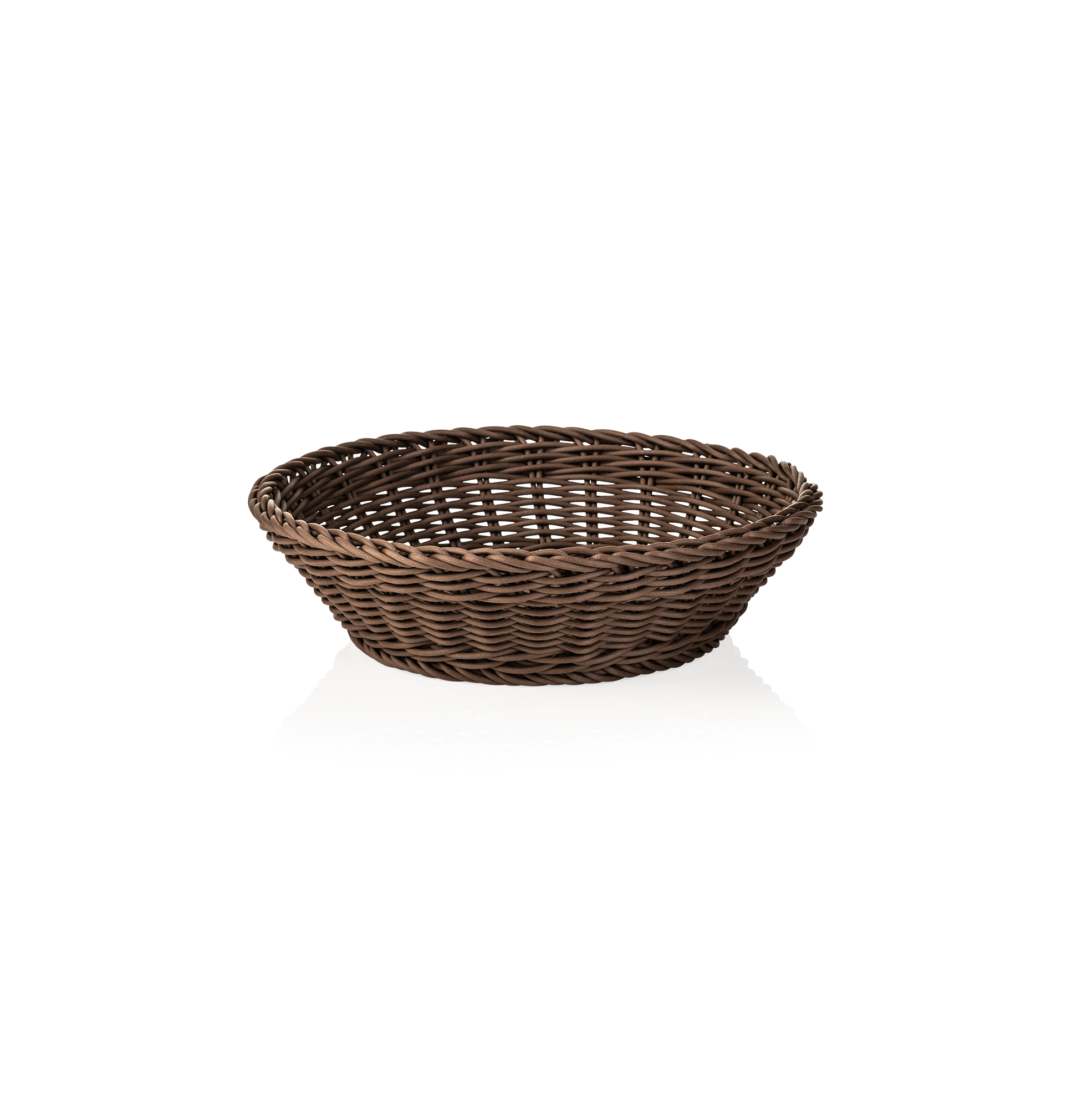 Mand WEAVER PRO tafelmanden, Ø 29 cm, hoogte 7 cm, bruin, polypropyleen