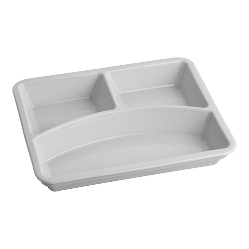 Porselein Dinner Bord 3 Vaks | Geschikt voor de Dinnerbox | 175x230x(H)350mm