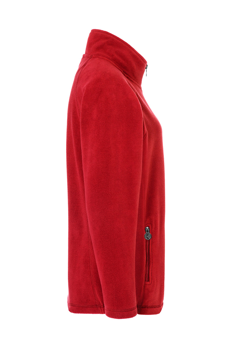Damen Workwear Fleecejacke Warm-Up, aus nachhaltigem Material - Rot - L