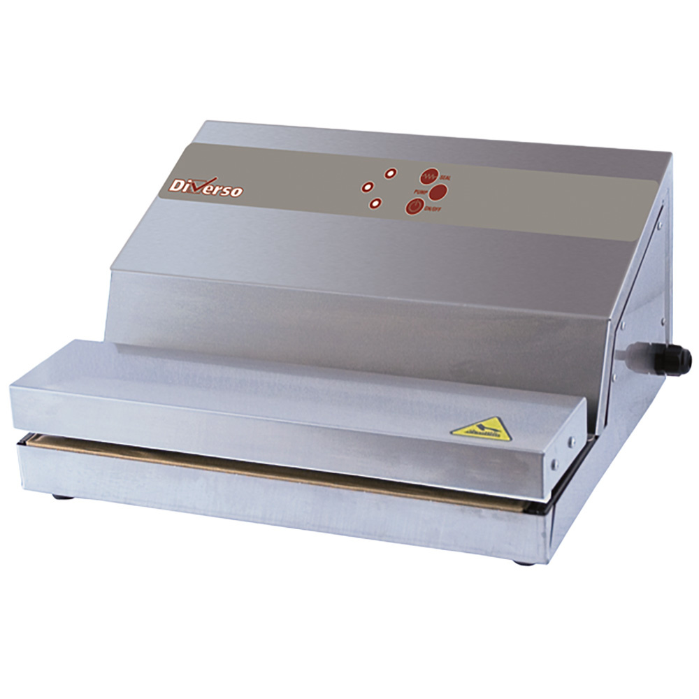 Vakuum-Maschine Edelstahl, Pumpe 16 L/Min., Schweißen 330 mm