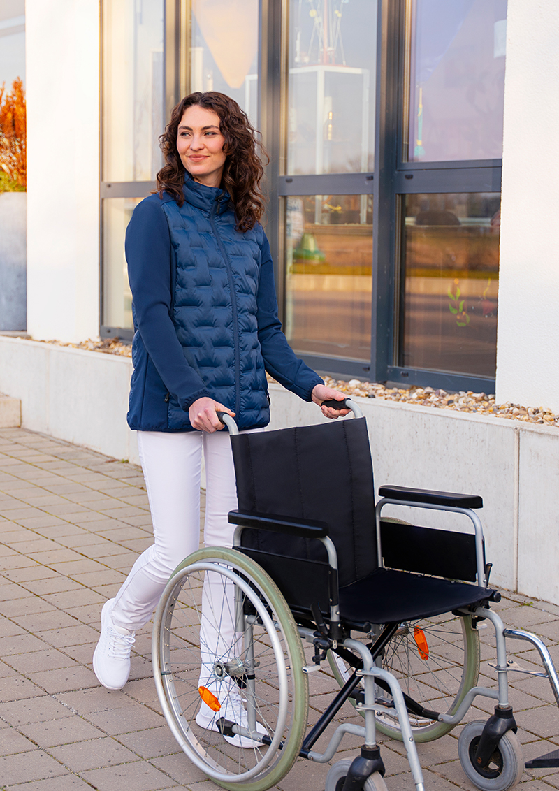Damen Hybrid-Jacke  Outdoor-Pro, aus nachhaltigem Material - Marine - L
