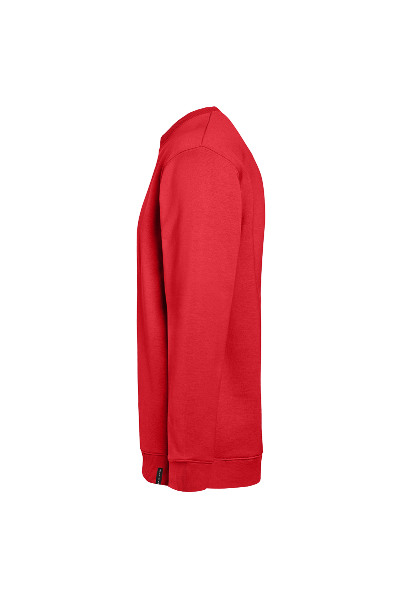 Herren Workwear Sweatshirt Soft-Face, aus nachhaltigem Material - Rot - L