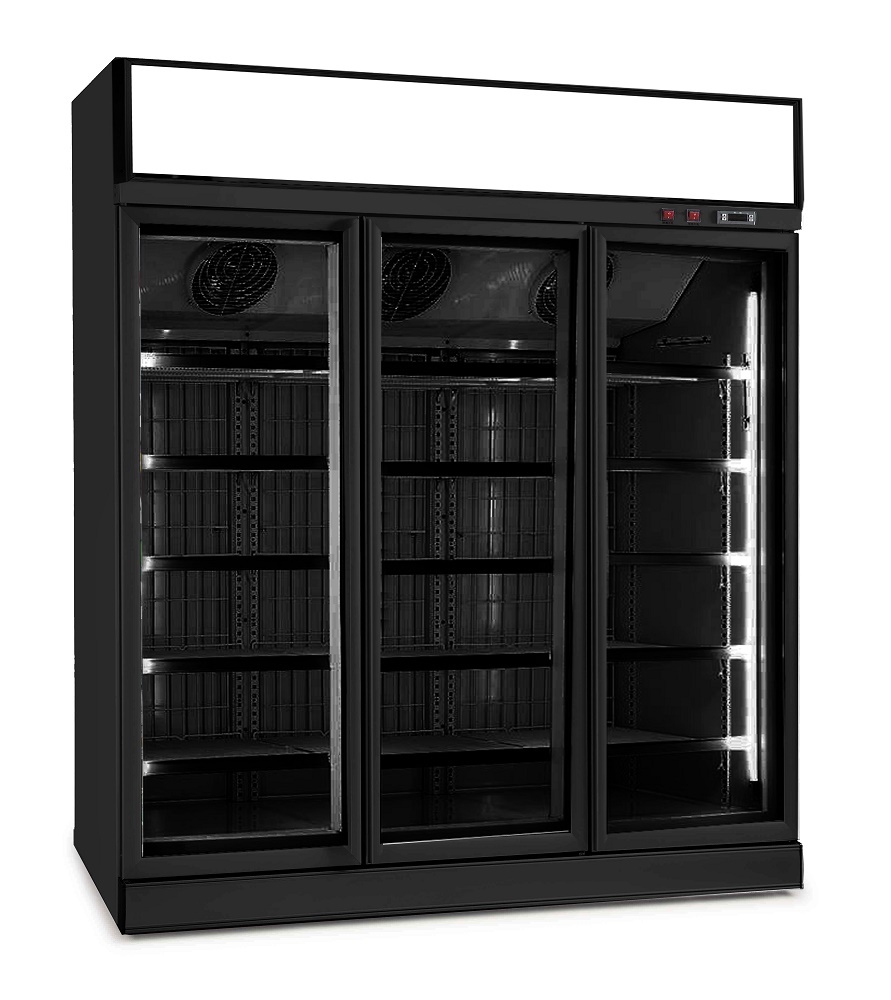 Réfrigérateur | 3 Portes Vitrées  | Modèle Noir | 1530 Litres | 1880x710x(H)2092mm