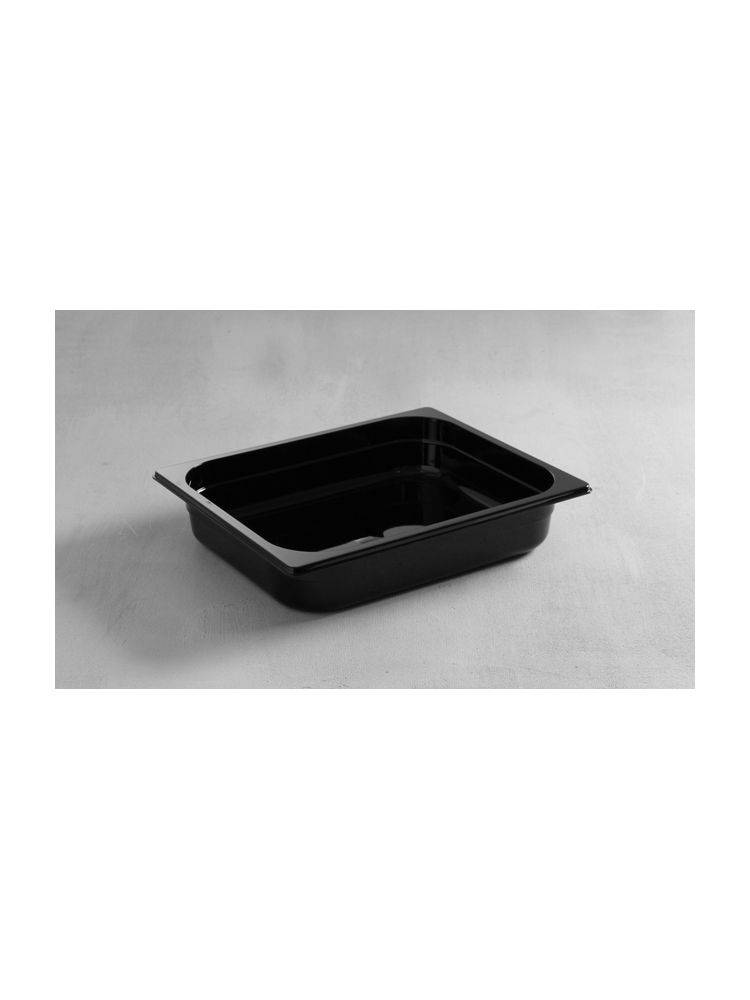 Gastronormbak 1/2 - 65 mm - zwart polycarbonaat