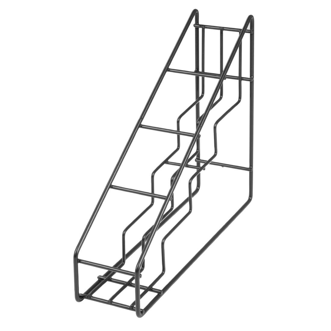 Olympia Sirupflaschenständer Schwarzer Draht 400x105x320mm