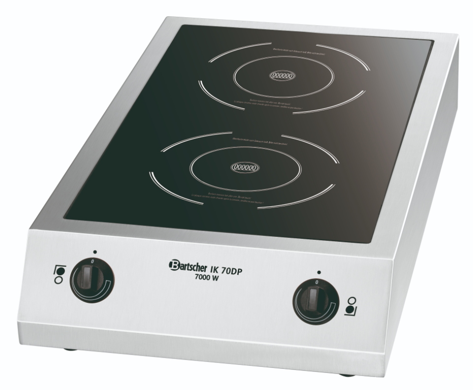 Table de cuisson à induction IK 70DP | 2x Surface de cuisson Ø245mm | 7kW