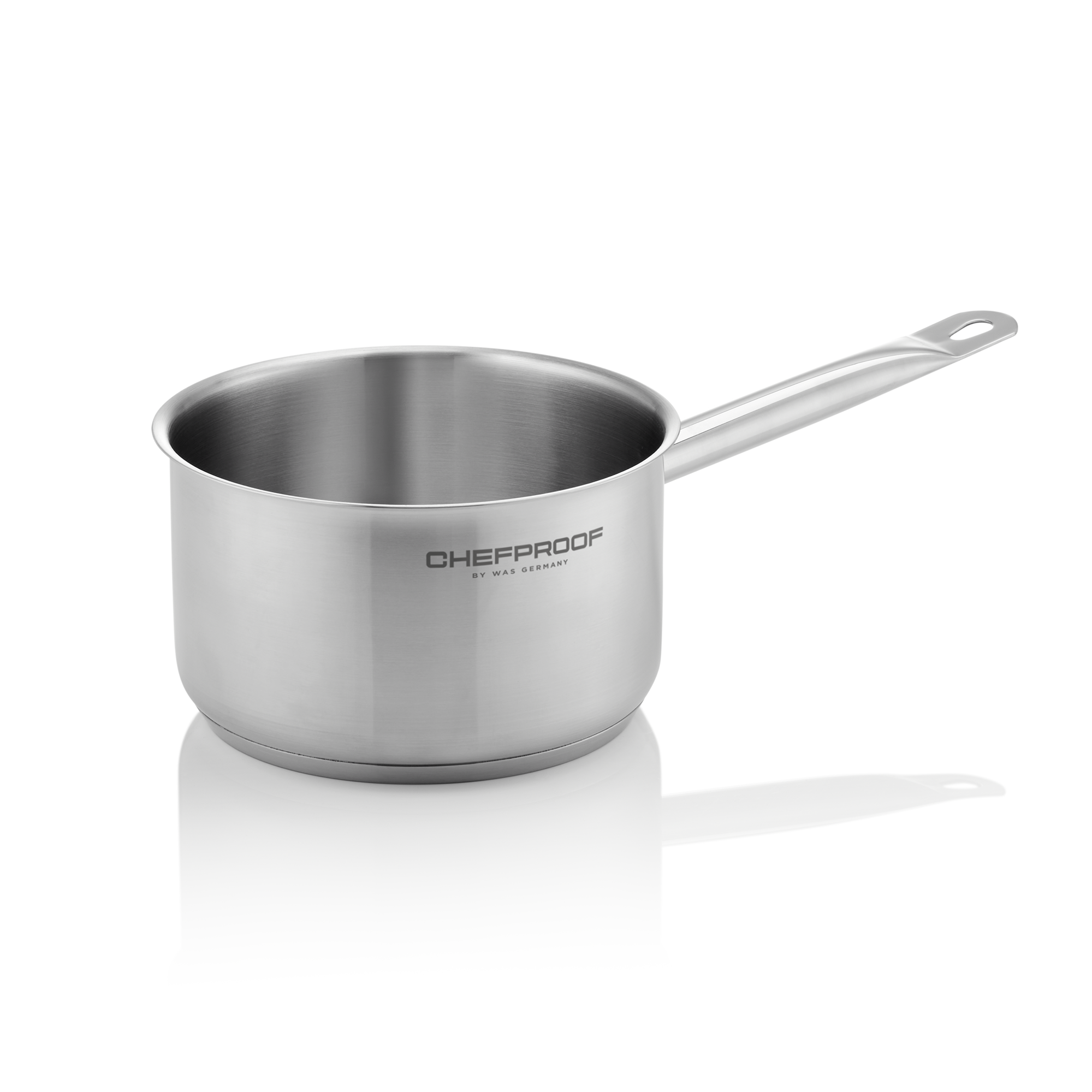 Stielkasserolle CHEFPROOF, Ø 18 cm, 2,5 ltr., Chromnickelstahl 18/10