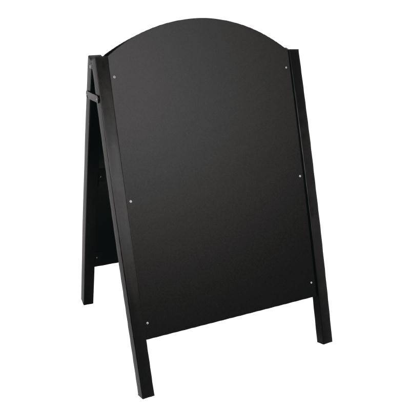 Stoepbord Zwart | Metalen Frame | 660x675x1025(h)mm