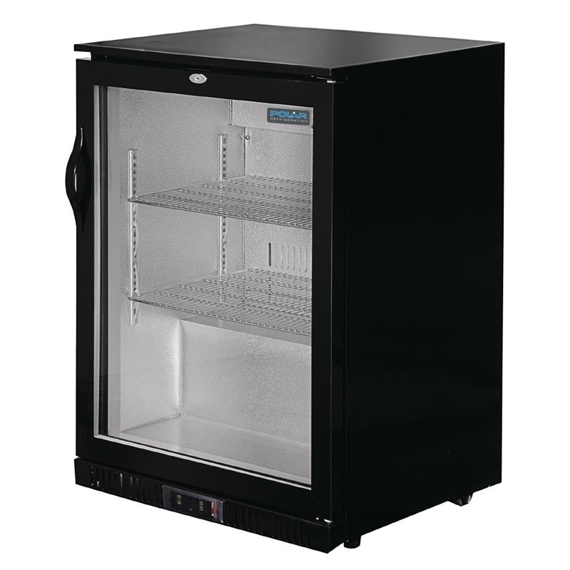 Polar G-series Bar Cooling With Hinged Door | Black 138L | 600x520x (H) 900mm