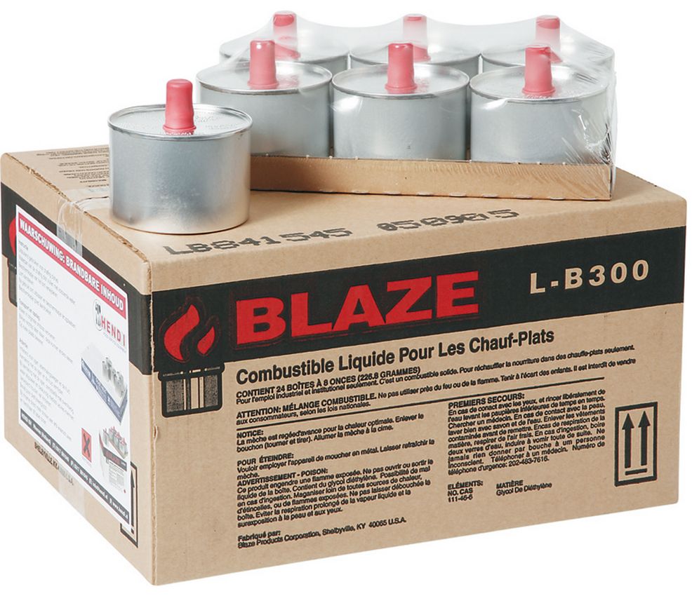 Combustible Liquide Blaze - 6 Heures - 6 Pièces