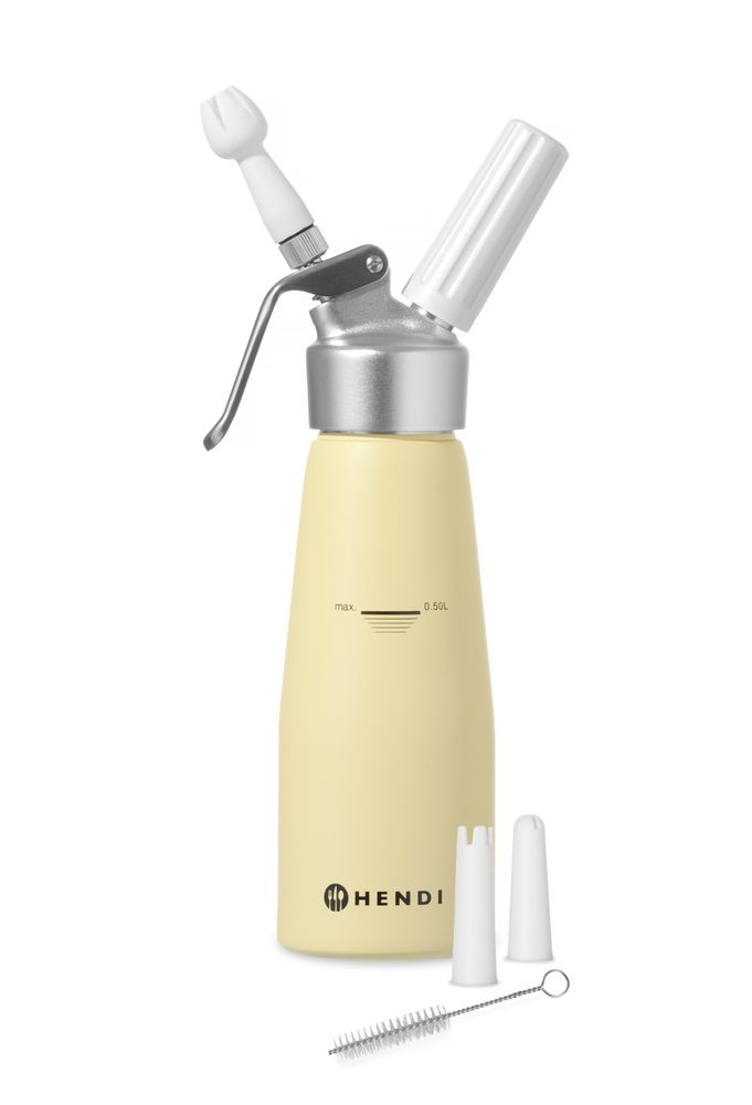 Siphon à chantilly - 0,5L - Jaune pastel - ?80x(H)260mm