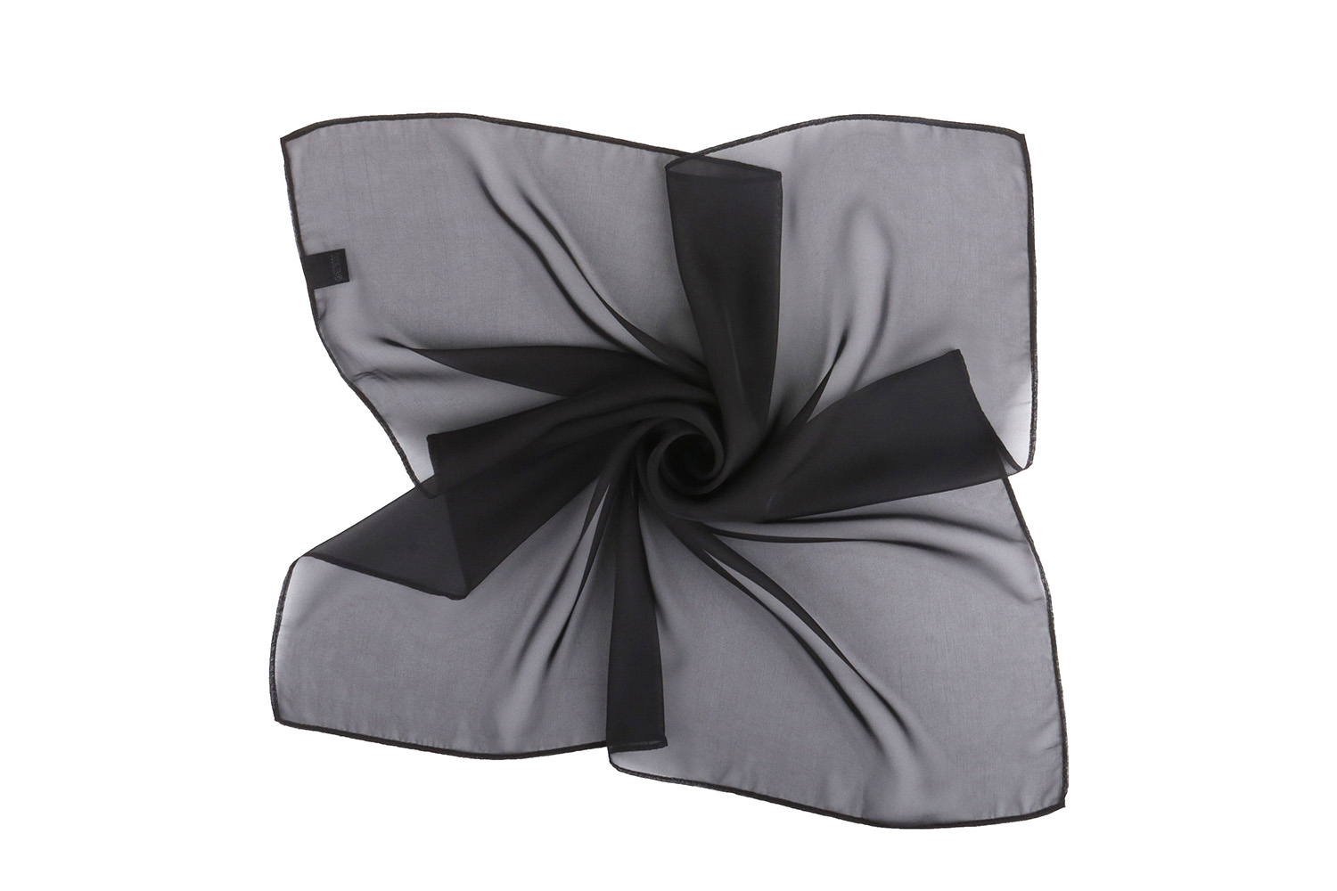 Foulard en mousseline Classic - Noir