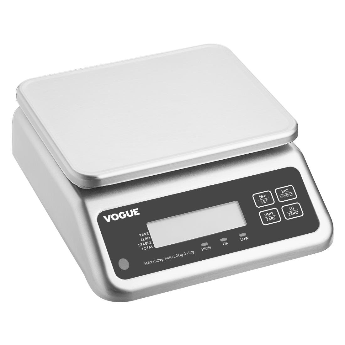 Vogue Wasserdichte Elektronische Waage 30kg