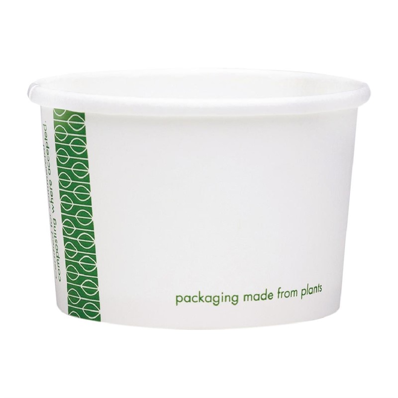Pots pour aliments chauds compostables Vegware 110ml (Lot de 1000)