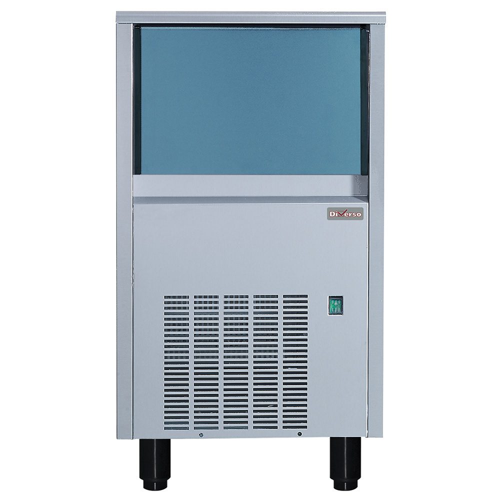 Volle ijsblokjesmachine (22 gr) 41kg/24h met reserve 15 kg roestvrij staal