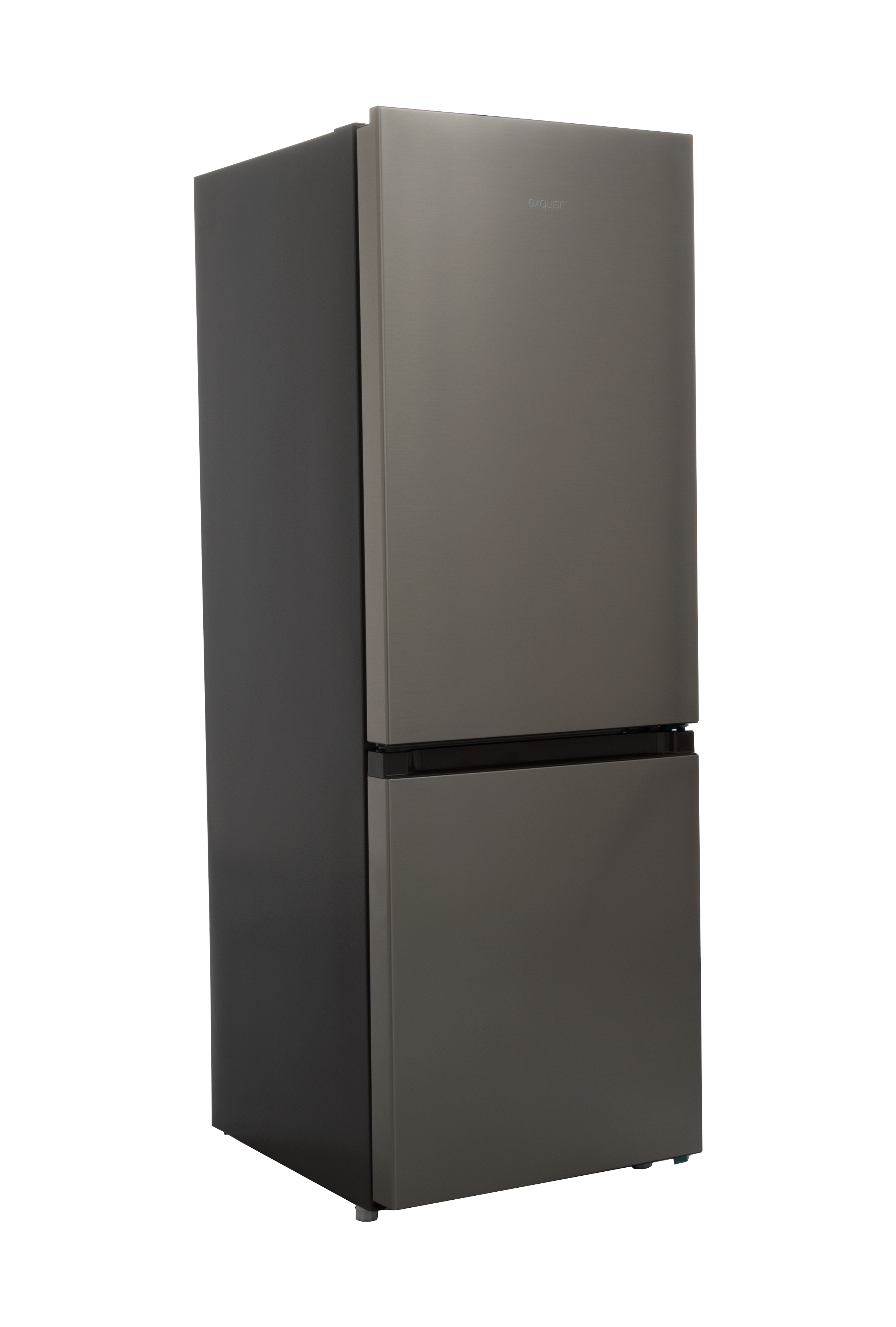 Kühl-/Gefrierkombination - Edelstahl - 122 + 53L - Exquisit