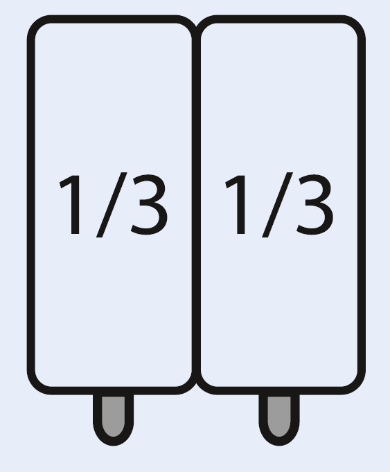 SARO E7/CPCEXC Ensemble panier à pâtes : 2 x 1/3 GN