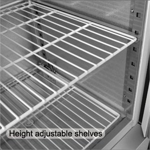 Comptoir Réfrigéré à Salades | 2 Portes | 240 Litres | 700x900x885(h)mm