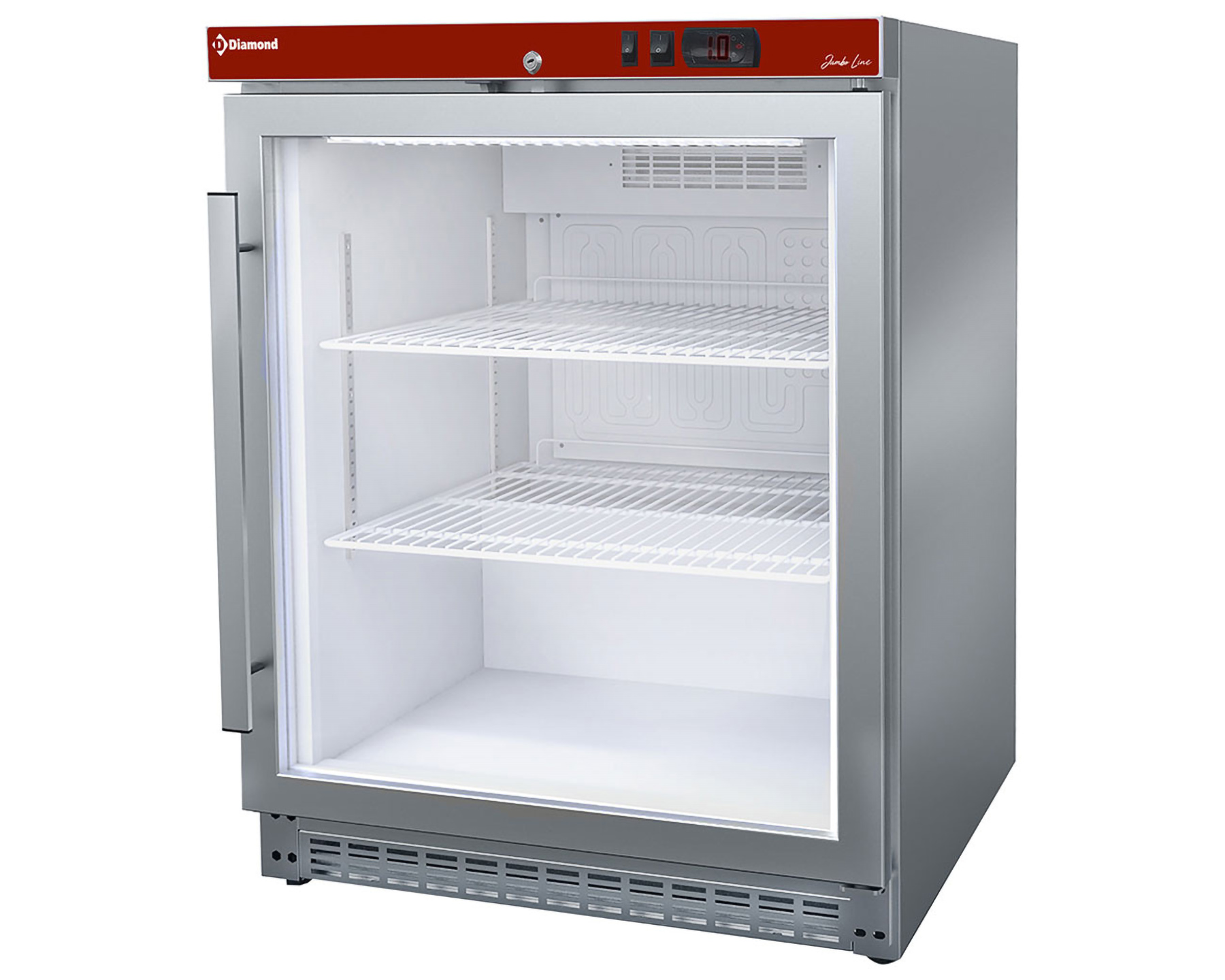 RVS display koelkast 150L 