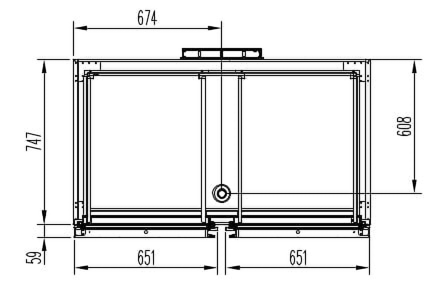 Vrieskast Profi 1400 GN 2/1 Superior - met 2 deuren
