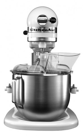 Heavy Duty Küchenmaschine | 315W/230V | 4,8 Liter | Edelstahlschüssel | Weiß