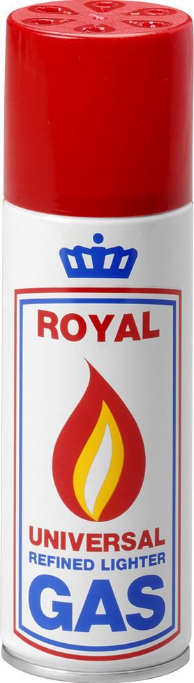 Gasbus Royal Gas 200 ml - met diverse vulnippels - per 4 stuks