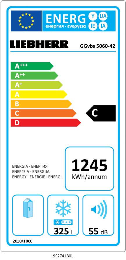 Liebherr - Armoire Négative Ventilée - Inox BlackSteel - 486L