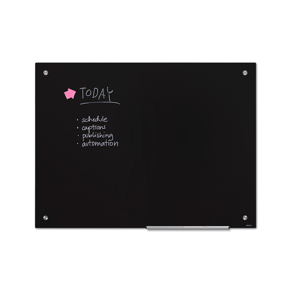 Scritto® Glasbord Zwart 90 x 120 cm