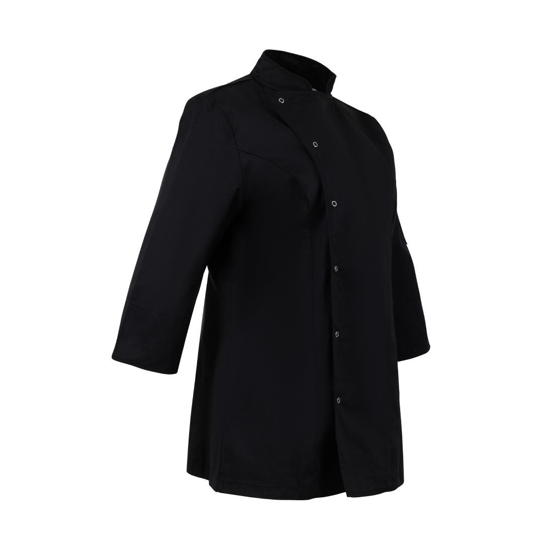 Whites Damen Kochjacke Schwarz Größe L