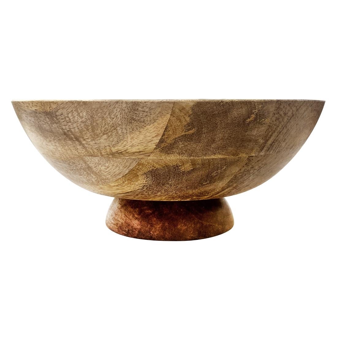 Bol à pied en bois de manguier Olympia 280 mm Bol à pied en bois de manguier Olympia 280 mm