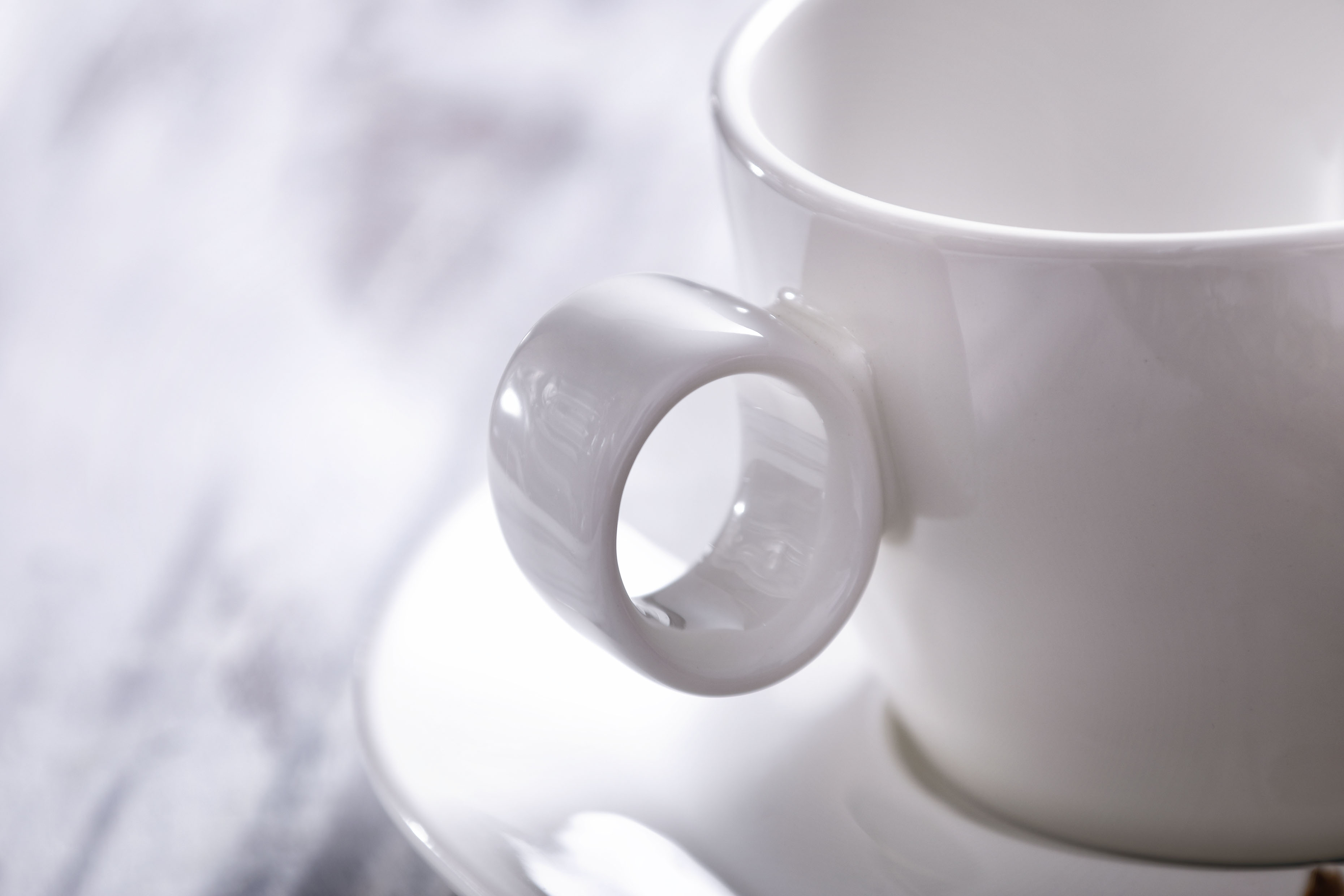 Koffiekop 012 Lux 19 cl Offwhite Porselein