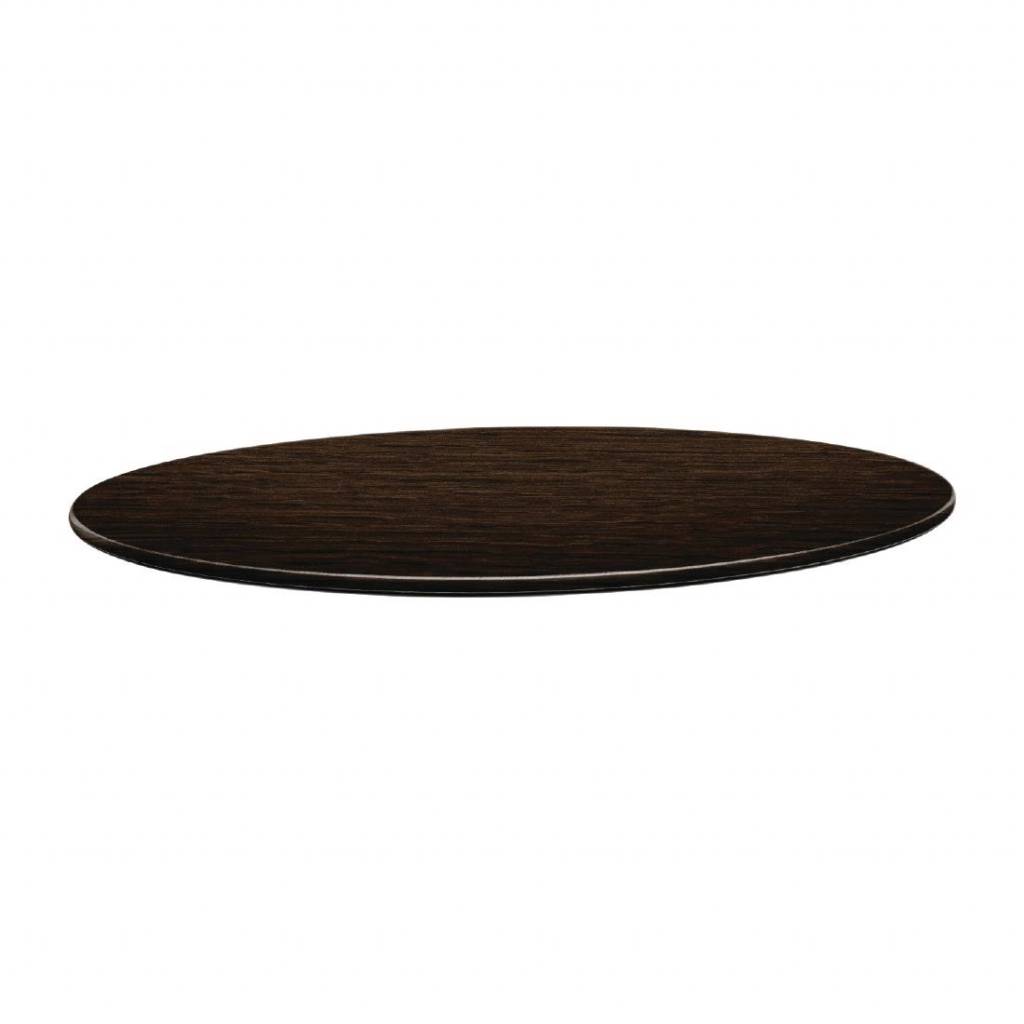OUTLET-Topalit Smartline | Runde Tischplatte | Wenge | Erhältlich in 2 Größen