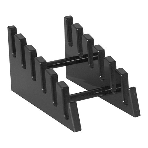 Porte-planches à Découper En Métal - 2 Supports Noirs, 5 Fentes, Gain De Place Pour Cuisine | 18x14x8 Cm