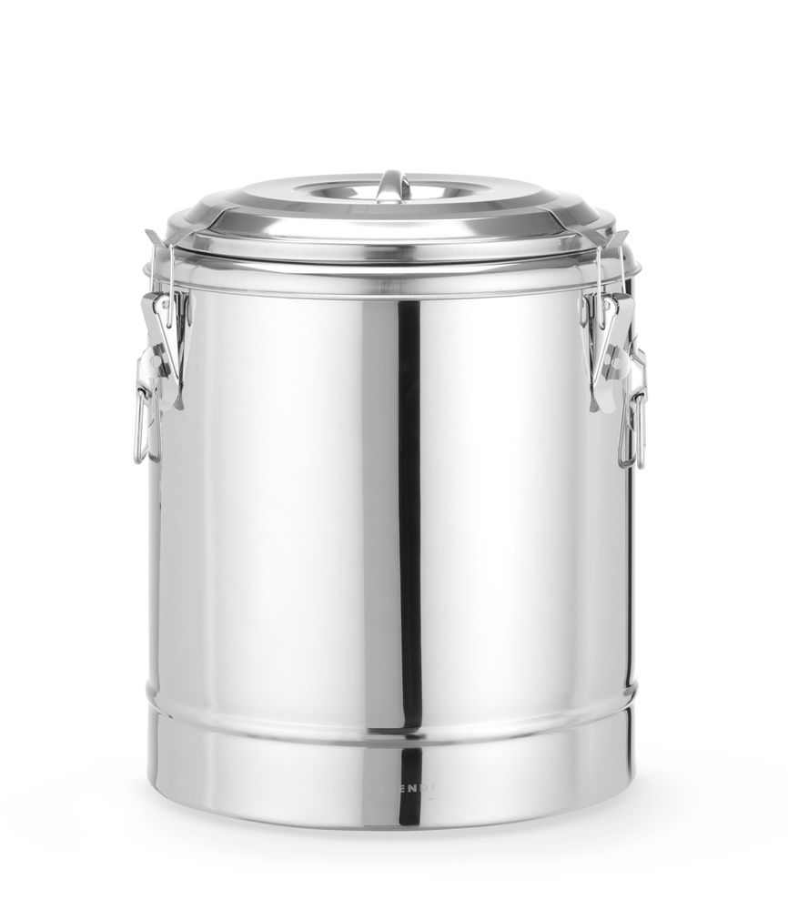 Conteneur isotherme portable  - Kitchen Line - 23L - Argent - Ø350x(H)440mm