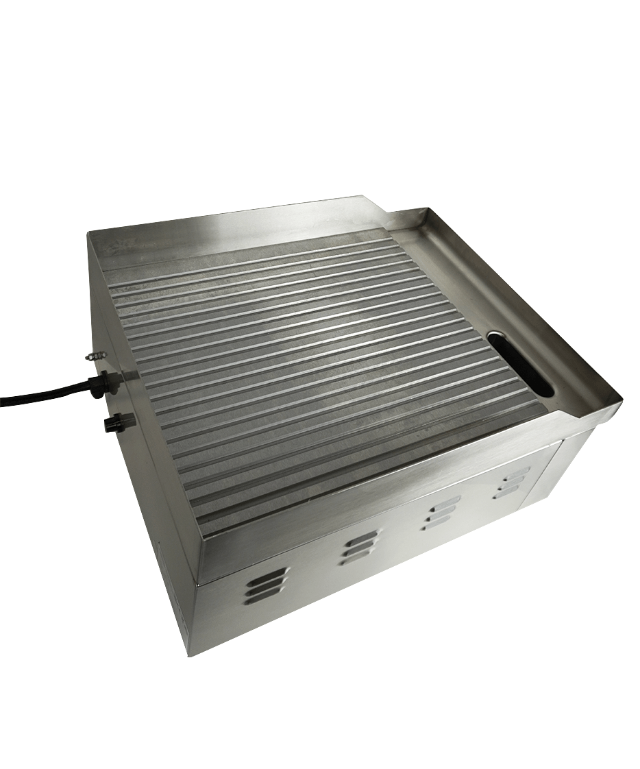 Elektrische Bakplaat Geribd