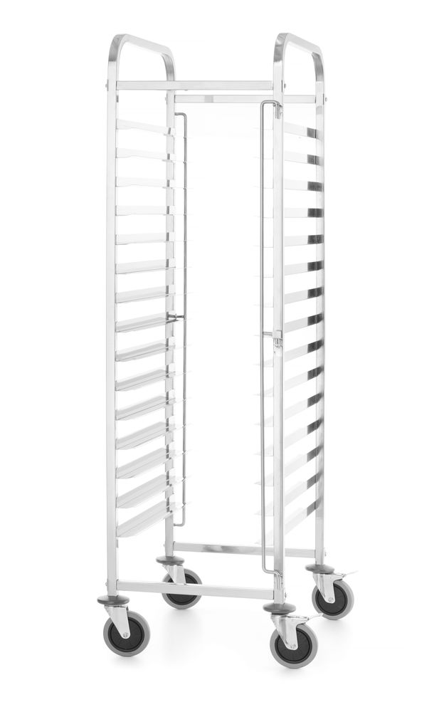 Afruimwagen - Kitchen Line - Zilver - 470x620x(H)1735mm